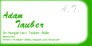 adam tauber business card